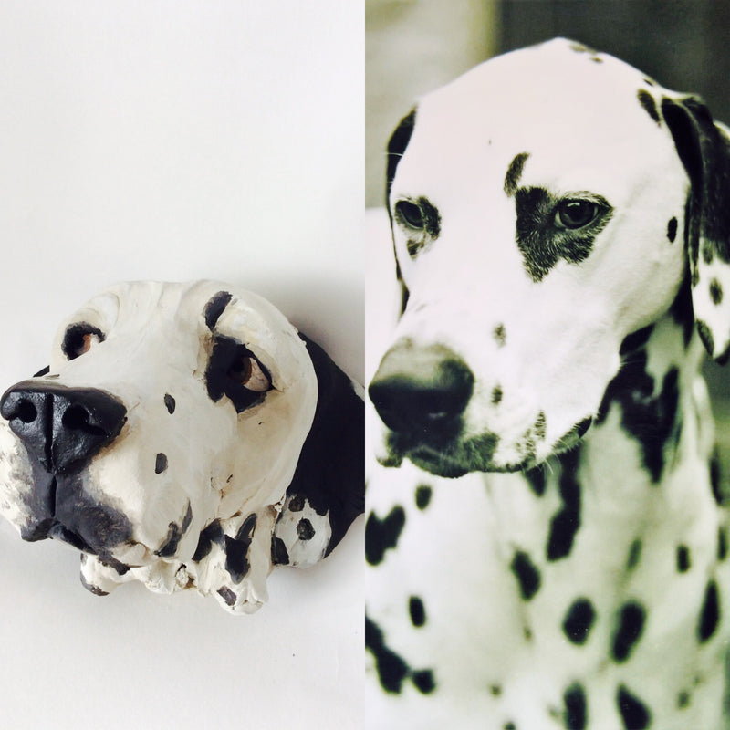 Commission a Dog Head Sculpture