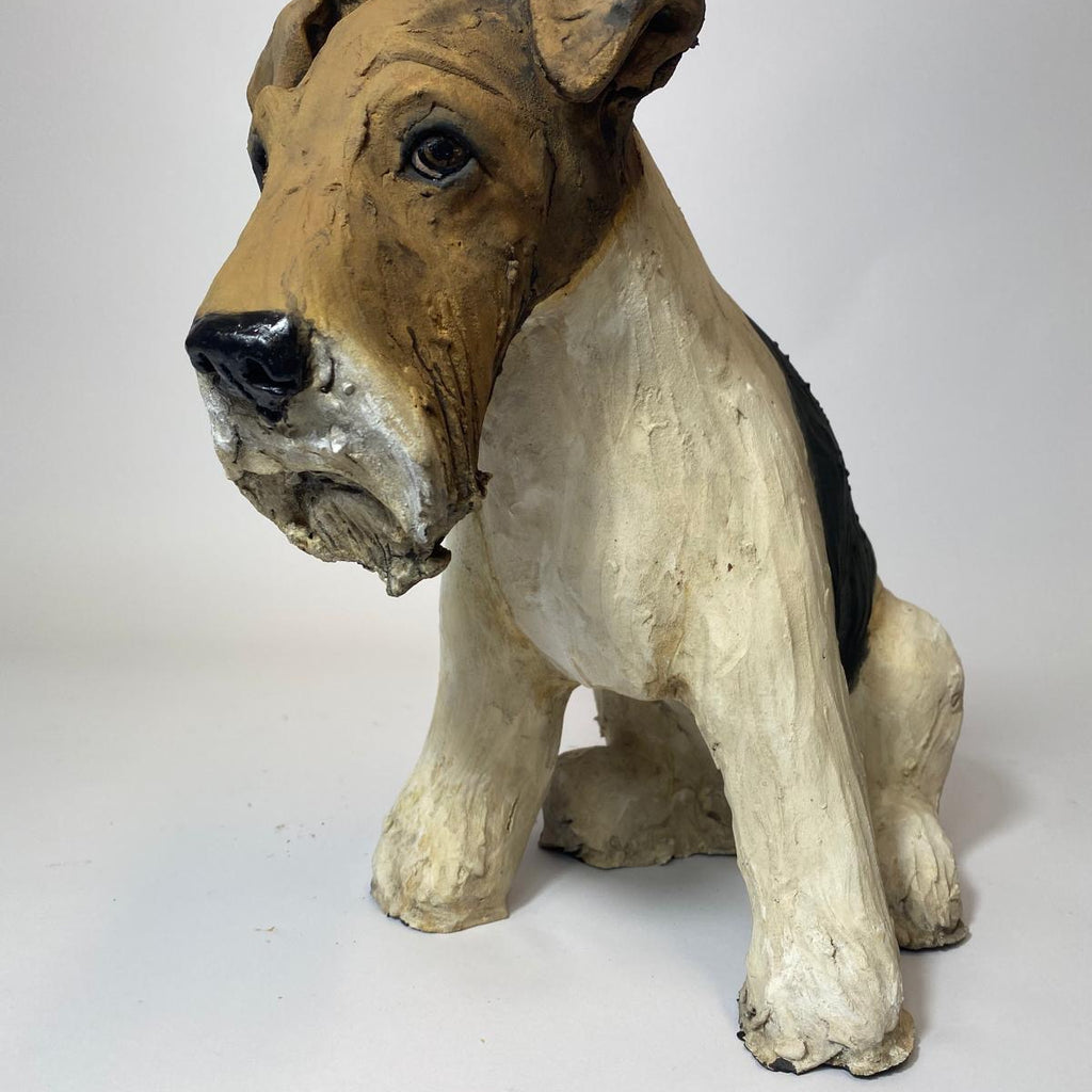 30cm wire fox sculpture