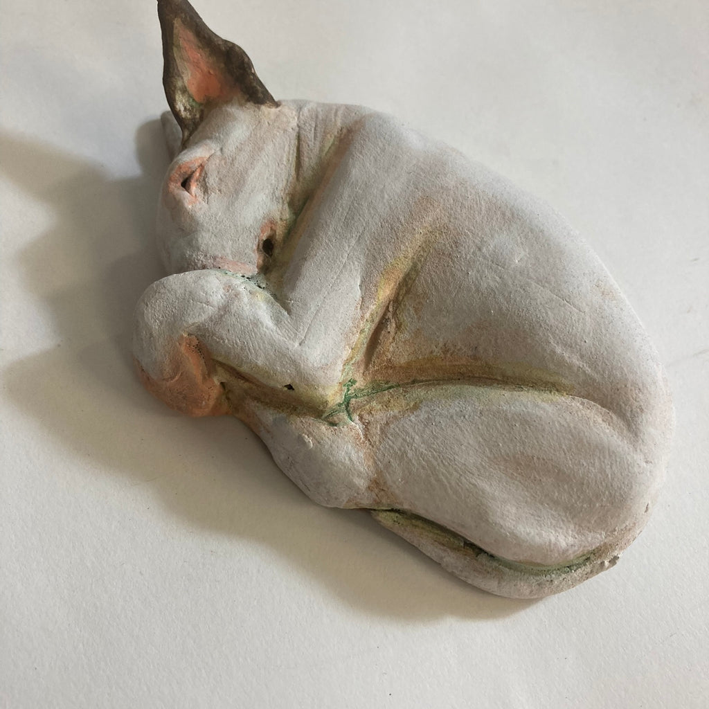 Small bull terrier tuck sculpture made to order 10cm