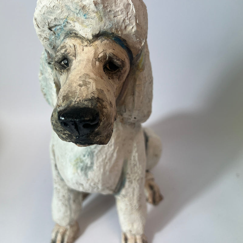 30cm poodle  sculpture