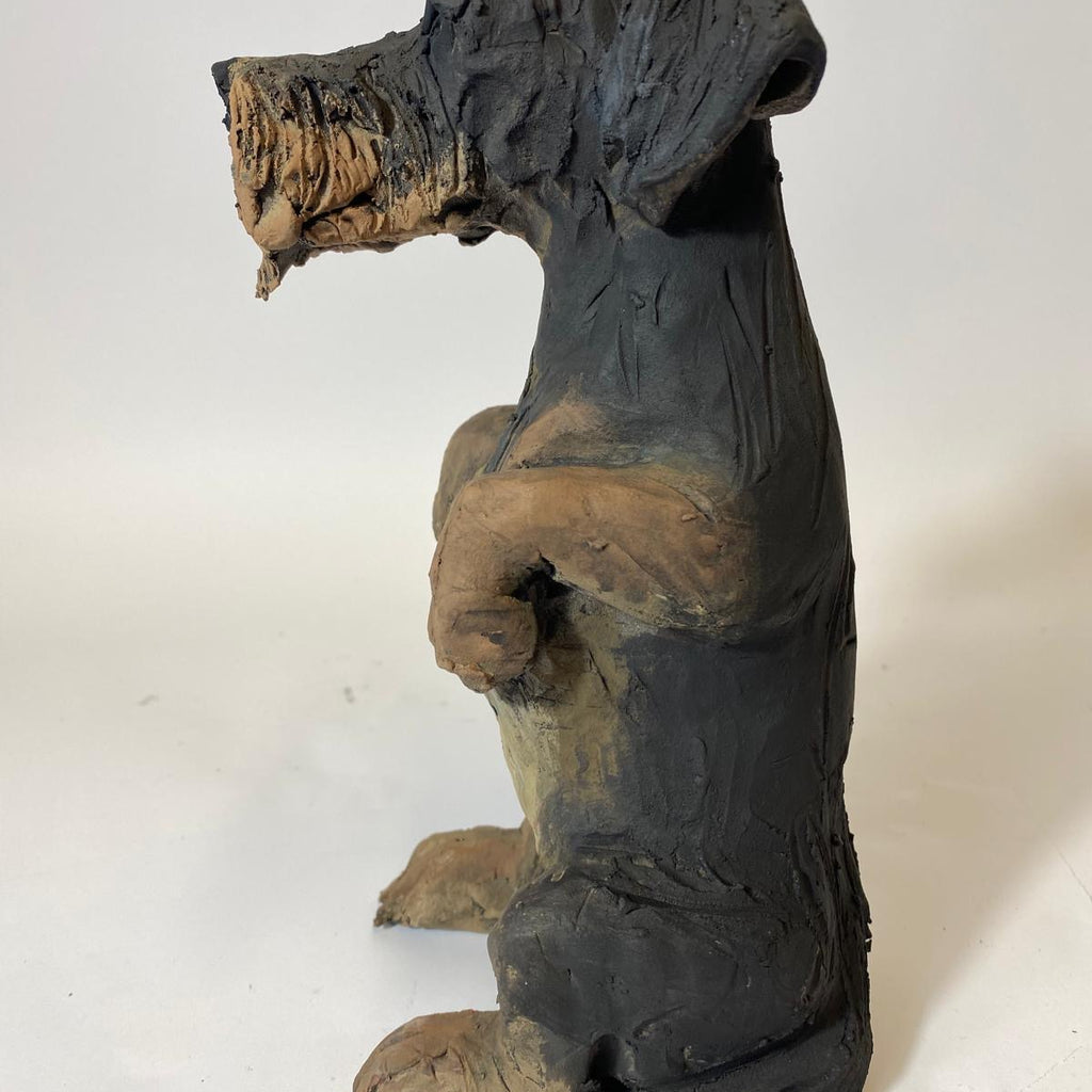 25cm wiry dachshund  sculpture