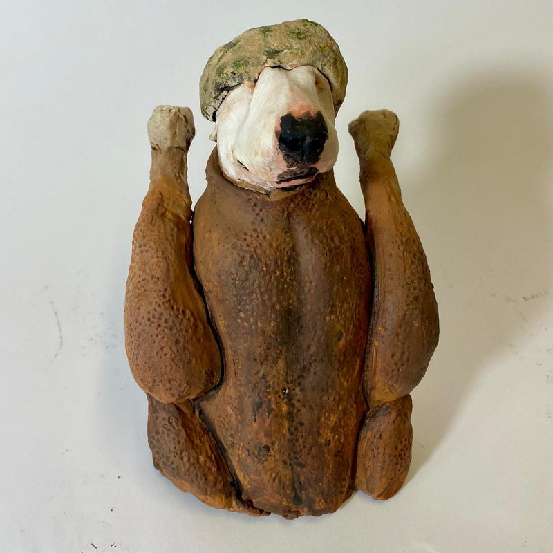 Christmas dinner bully  - roast chicken with stuffing ball hat