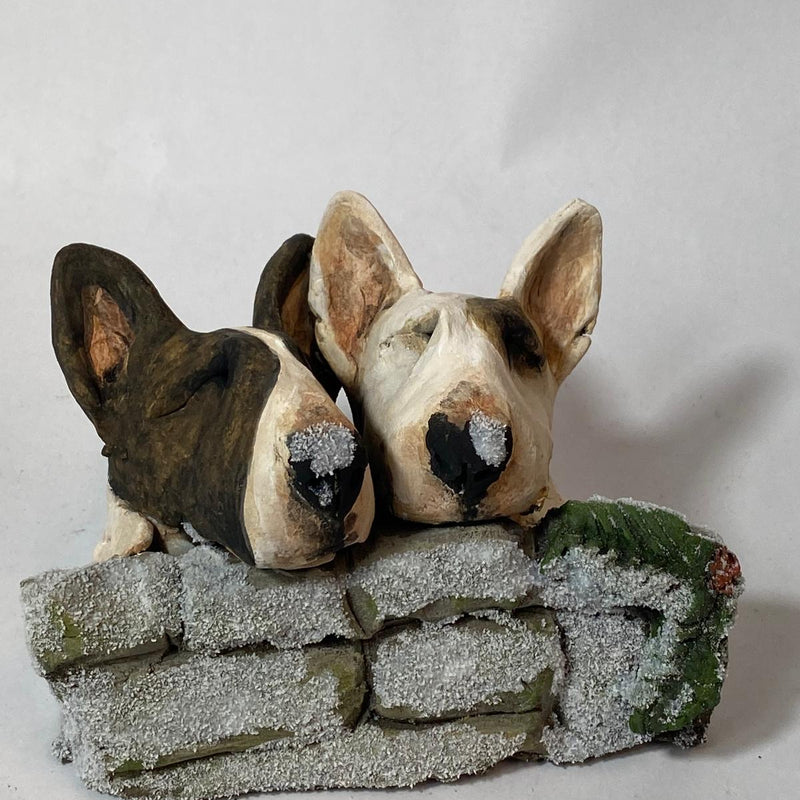 Peeping snowy bullies