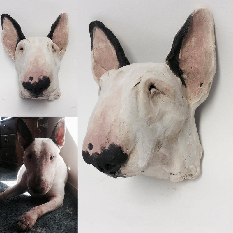 Commission a Dog Head Sculpture